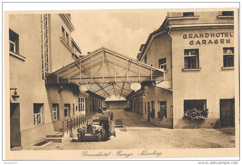 NUREMBERG  NUERNBERG (Allemagne) Grandhotel garage AUTOMOBILE