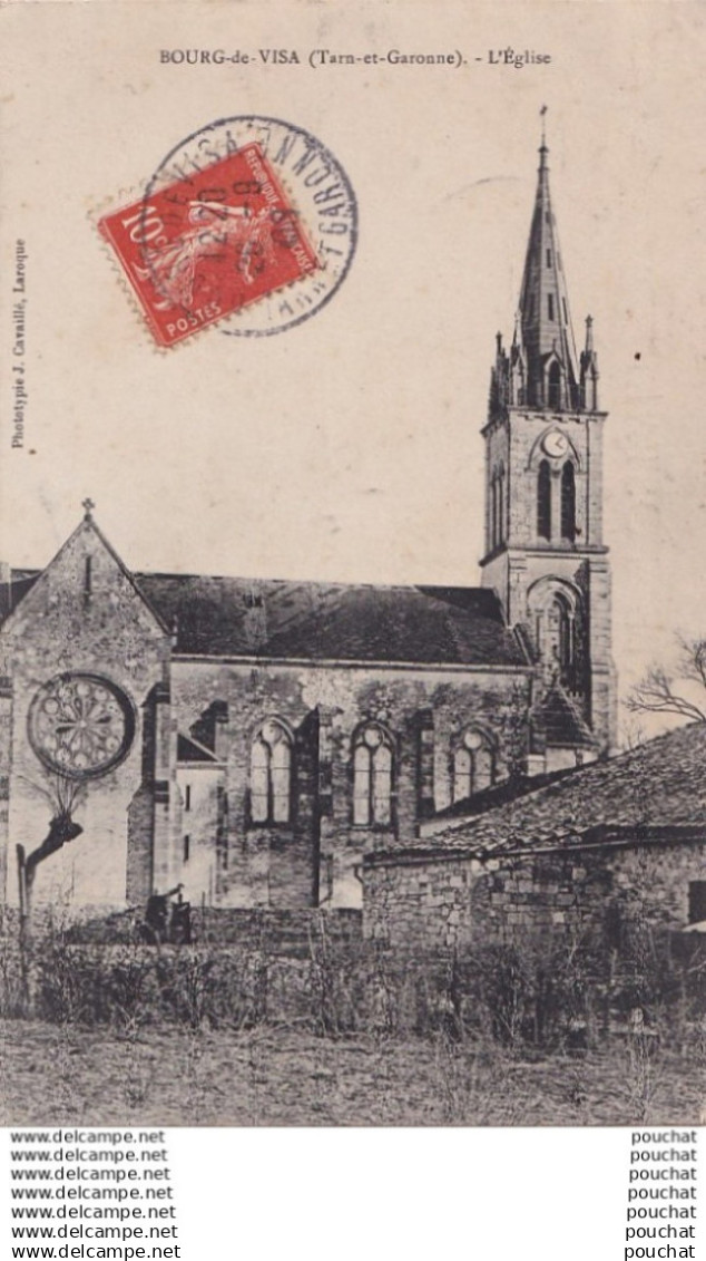 O17-82) BOURG DE VISA (TARN ET GARONNE) L ' EGLISE