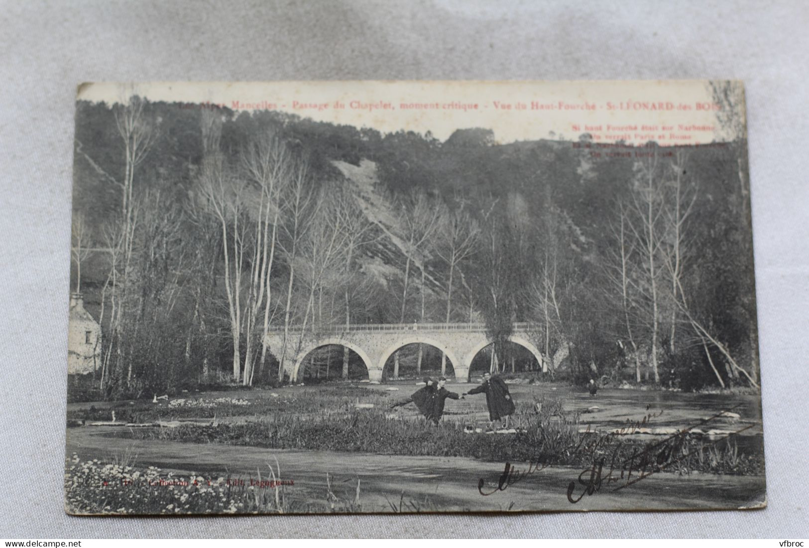 O229, Saint Léonard des Bois, passage du Chapelet, vue du haut Fourché, Sarthe 72