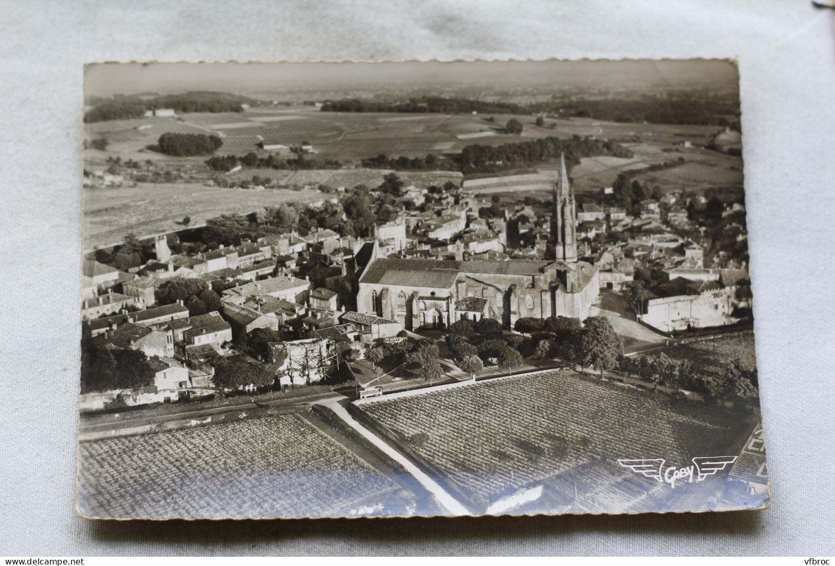 O392, Cpm, Saint Emilion, vie aérienne, Gironde 33