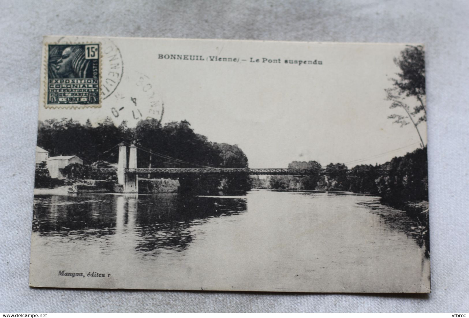 O473, Bonneuil, le pont suspendu, Vienne 86