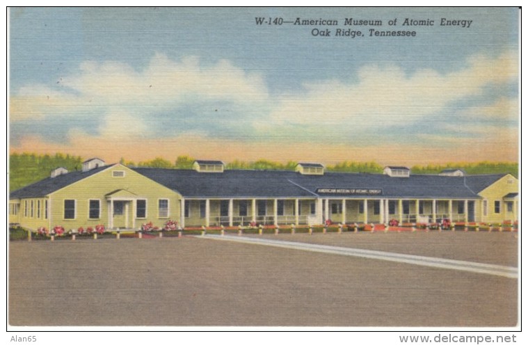 Oak Ridge Tennessee, American Museum of Atomic Energy, Nuclear History, c1950s Vintage Curteich Linen Postcard