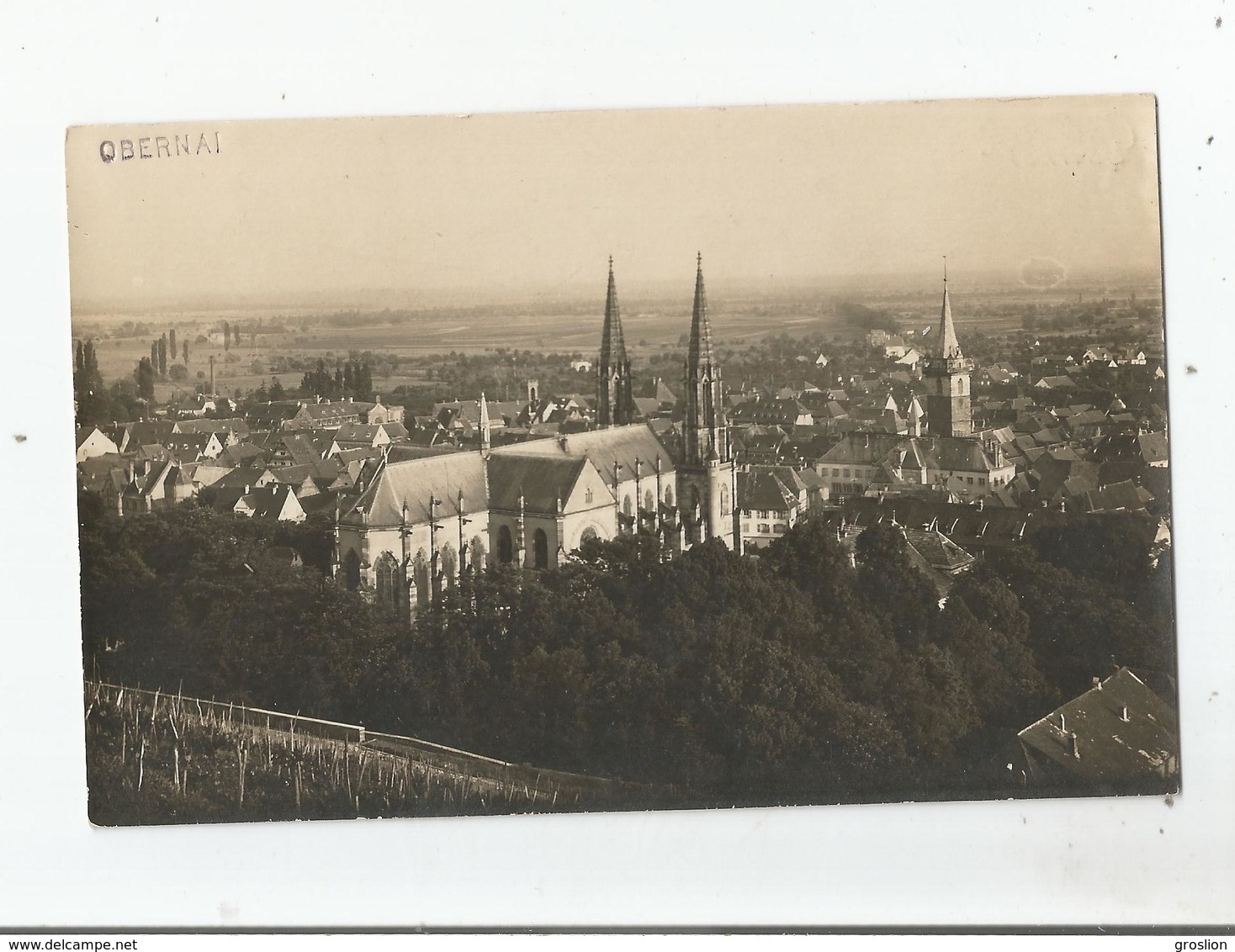 OBERNAI (BAS RHIN) CARTE PHOTO VUE PANORAMIQUE