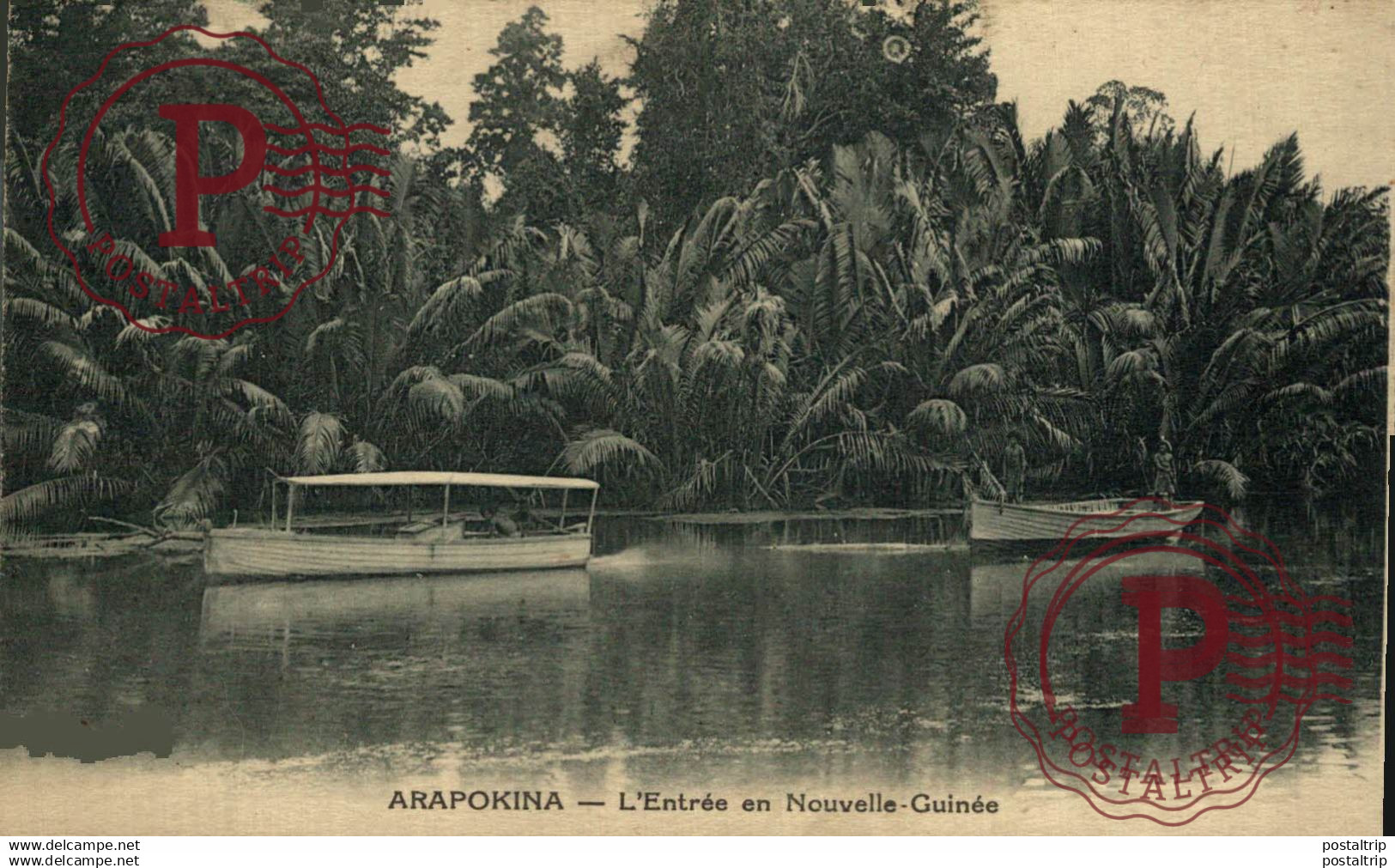 OCEANIA. NUEVA GUINEA. ARAPOKINA .- Entrée en Nouvelle-Guinée . .