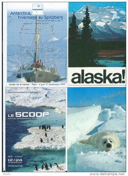 20 cartes modernes + 1 petit calendrier   -   Antarctica  - Antarctique - Alaska