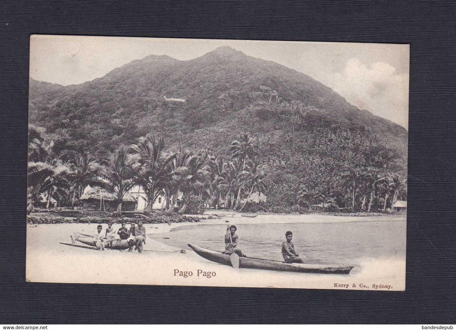 Oceanie Samoa Americaines Pago Pago (animée pirogue Ed. Kerry & Co 44093)