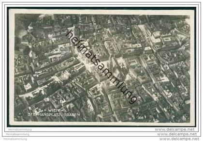 Wien - Stephansplatz - Graben - Fliegeraufnahme ca. 1920