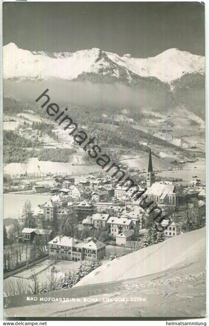 Bad Hofgastein - Schauerkogel - Foto-Ansichtskarte - Verlag E. Wolkersdorfer Bad Hofgastein