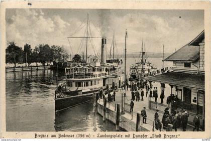 Bregenz, landungsplatz mit Dampfer Stadt Bregenz