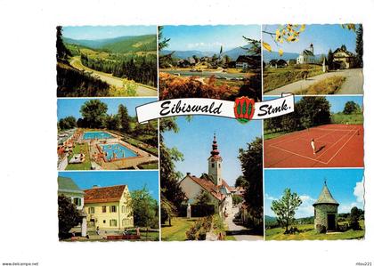 cpm - Eibiswald Commune en Autriche - 1984 - tennis piscine tour