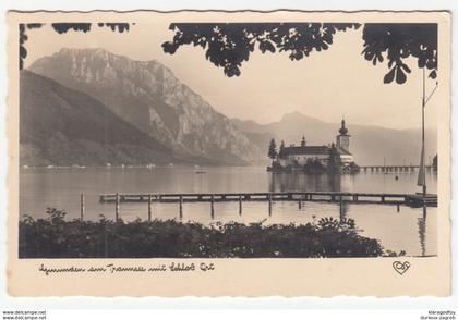 Schloss Ort old postcard travelled 1948 Gmunden pmk b181115