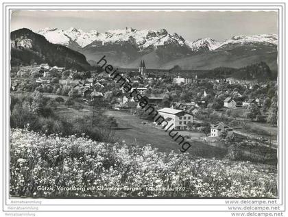 Götzis - Schweizer Berge - Foto-AK Grossformat