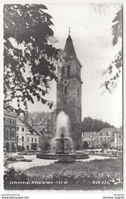 Judenburg old postcard travelled 1962 Graz Pmk b170810