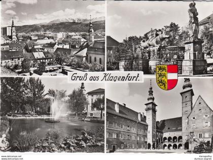 Klagenfurt landmarks postcard travelled 1965 b170228