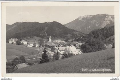 Lunz mit Scheiblingstein old postcard travelled 1942 Lunz am See Pmk b170810