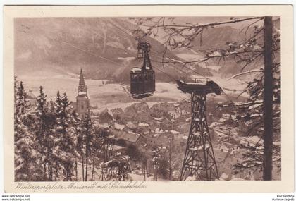 Wintersportplatz Mariazell mit Schwebebahn old postcard travelled 1935 Mariazell Pmk b170720