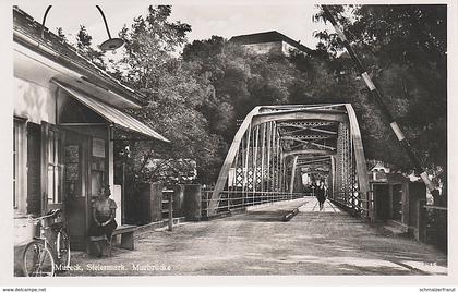 AK Mureck Cmurek Murbrücke Mur Brücke Grenzbrücke Grenze a Eichfeld Gosdorf Wiesenbach Steiermark Österreich Slowenien