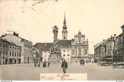 43008478 St Poelten Platz mit Denkmal St. Poelten