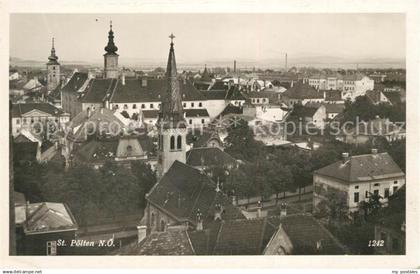 43105827 St Poelten Stadtpanorama mit Kirchen St. Poelten