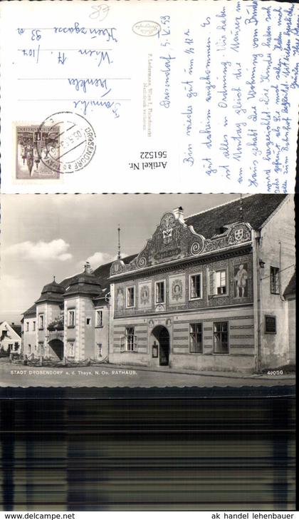 561522,Foto Ak Drosendorf a. d. Thaya Drosendorf-Zissersdorf Rathaus