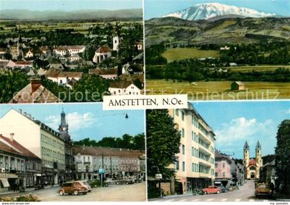 73515907 Amstetten Niederoesterreich Panorama oetscherblick Hauptplatz Bahnhofst