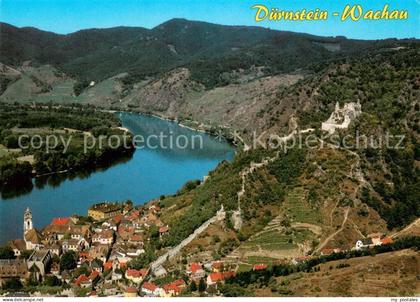 73715044 Duernstein Wachau Panorama mit Blick auf die Donau Duernstein Wachau