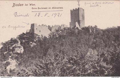 AUSTRIA - Baden bei Wien - Ruine Rauheneck im Helenentale