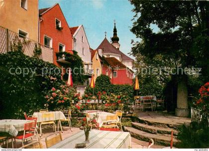 73712688 Schaerding Cafe Restaurant zum Stadtbrunnen Terrasse Schaerding