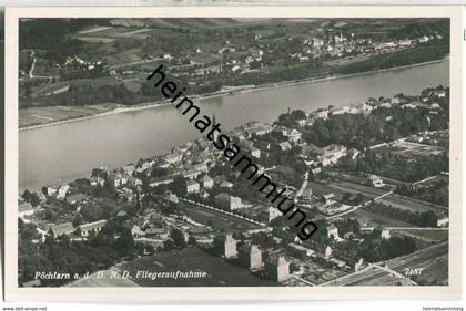 Pöchlarn an der Donau - Fliegeraufnahme - Foto-AK - Verlag Donauland Wien