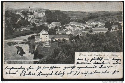 1689 - ohne Portokosten - alte Ansichtskarte - Raabs an der Thaya - 1908 Stempel