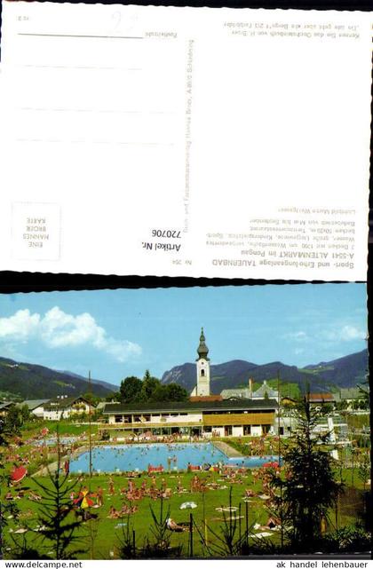 720706 Altenmarkt im Pongau Tauernbad Freibad Kirche