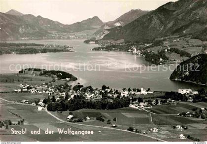 72820300 Strobl Wolfgangsee Fliegeraufnahme