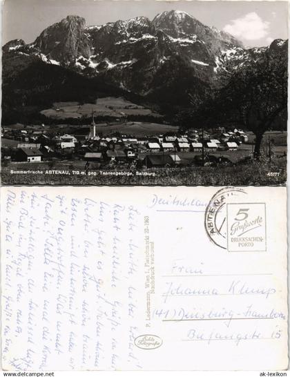 Ansichtskarte Abtenau Sommerfrische ABTENAU, Tennengebirge Panorama 1963