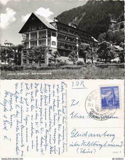 Ansichtskarte Bad Hofgastein HOTEL SENDLHOF BAD HOFGASTEIN 1965