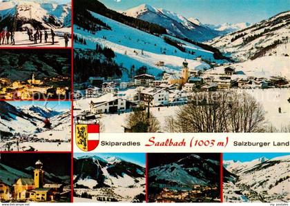 Saalbach -Hinterglemm AT mit Zwoelferkogel Schattberg Limberglift Saalbach im Mo