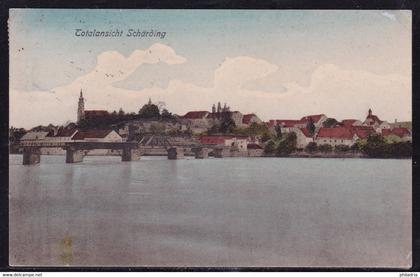 Schärding, 1913, bridge, mailed