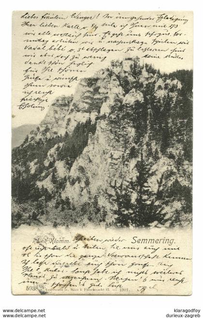 Semmering old postcard posted 1906 bb200725