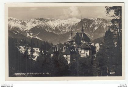 Semmering, Südbahnhotel postcard unused b200901