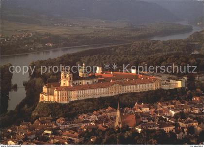 71899721 Melk Donau Stift Melk Wachau Fliegeraufnahme