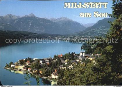 72436407 Millstatt Millstaettersee Fliegeraufnahme Kreuzeckgruppe Millstatt