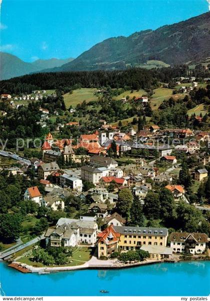 73128405 Millstatt Millstaettersee Fliegeraufnahme Hotel Die Forelle  Millstatt