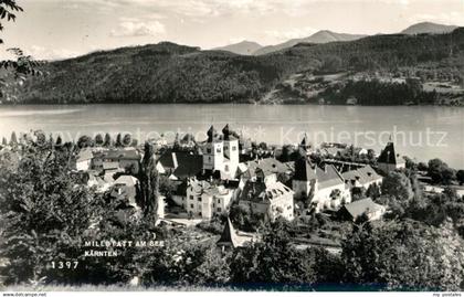 73304973 Millstatt Millstaettersee Panorama Kirche Millstatt Millstaettersee