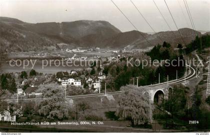 73835025 Kueb Semmering Panorama Eisenbahn Viadukt Kueb Semmering