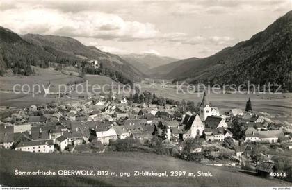 43107530 Oberwoelz Stadt Panorama Blick gegen Zirbitzkogel Sommerfrische