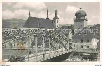 72824346 Leoben Murbruecke Stadtturm Leoben