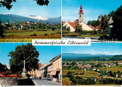 73158630 Eibiswald Steiermark Panorama Kirche Ortspartie