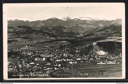 AK Voitsberg /Steiermark, Ortsansicht mit Bergpanorama