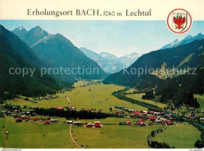 73238360 Bach Tirol Fliegeraufnahme Lechtal