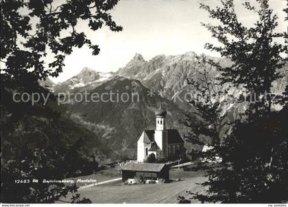 72920658 Bartholomaeberg Vorarlberg Kirche Bartholomaeberg Vorarlberg