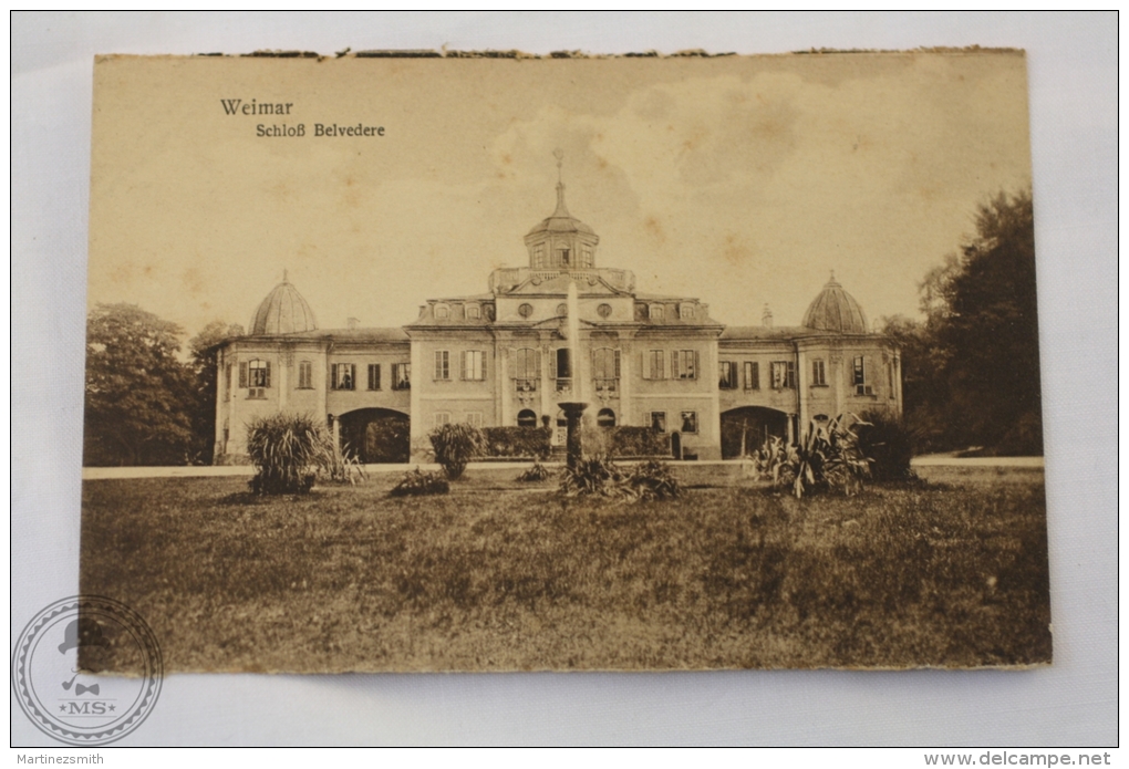 Old Germany Postcard - Weimar - Schloss Belvedere - Unposted